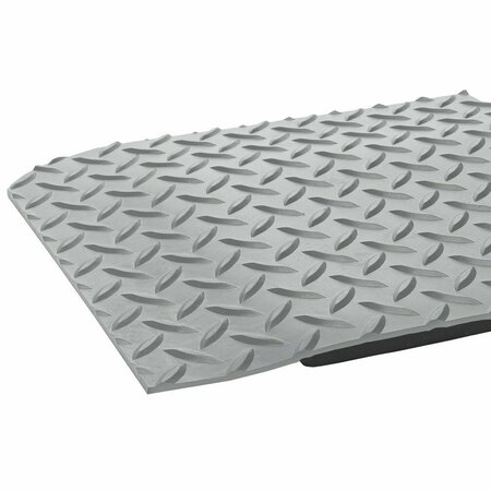 Crown Matting Technologies Industrial Deck Plate 3'x12' Gray CD 0312DG